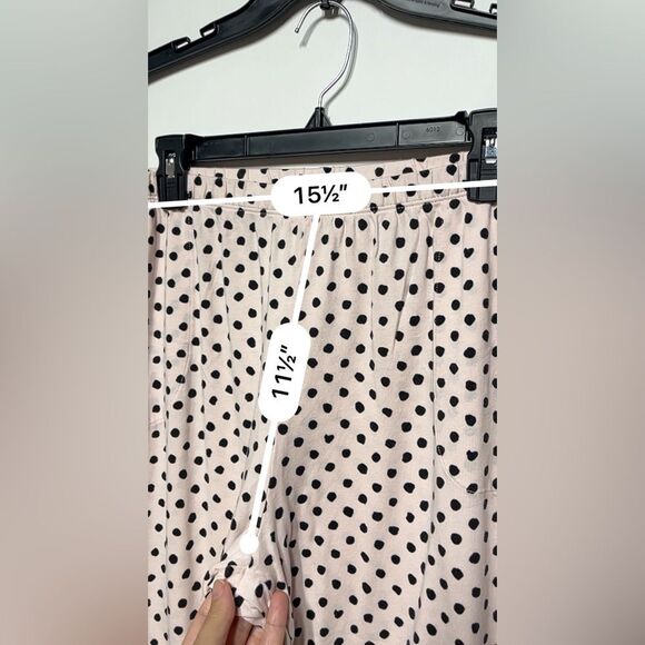 Kate Spade New York 3/4 Sleeve Charm Cropped  Polka Dot PJ Set XL - Picture 9 of 14